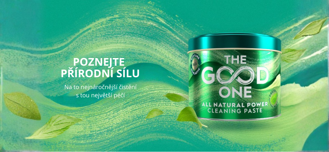 Astonish Přírodní čistící pasta The Good One Power s vůní máty 500g banner-2